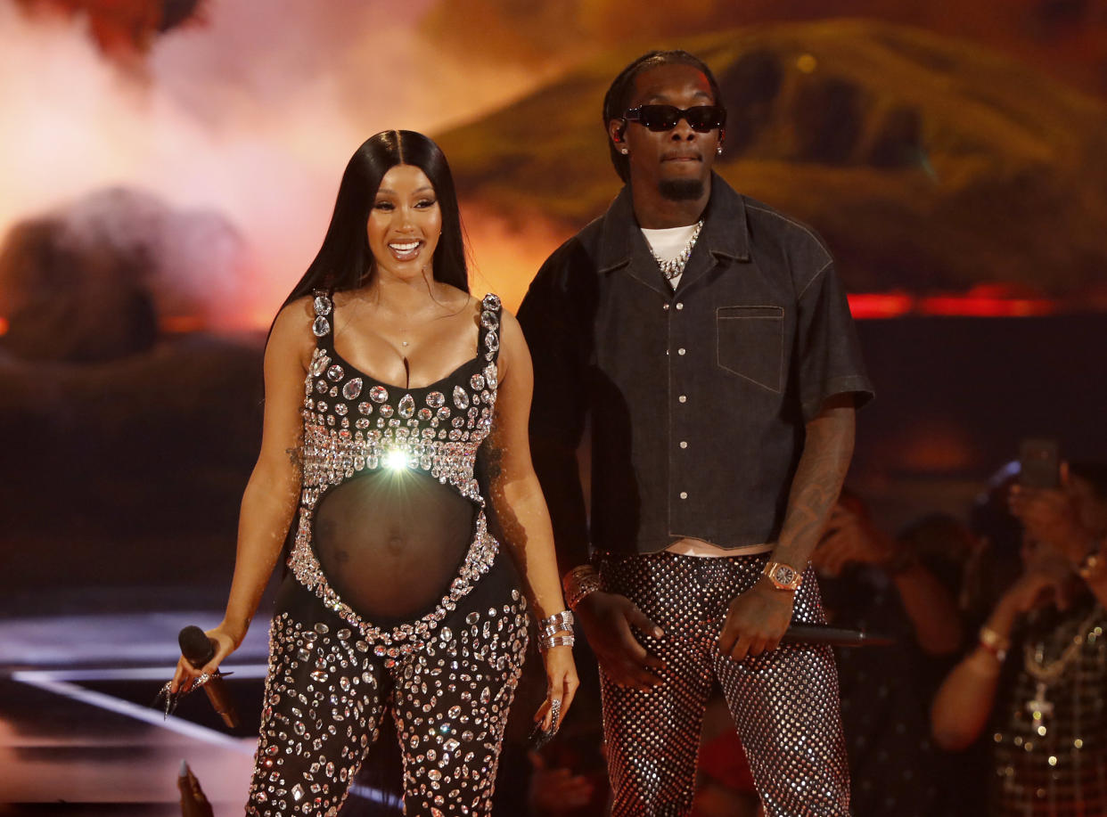 Cardi B fans had no idea that the star had been hiding her pregnancy — right under their noses. (Photo: Johnny Nunez/Getty Images for BET)