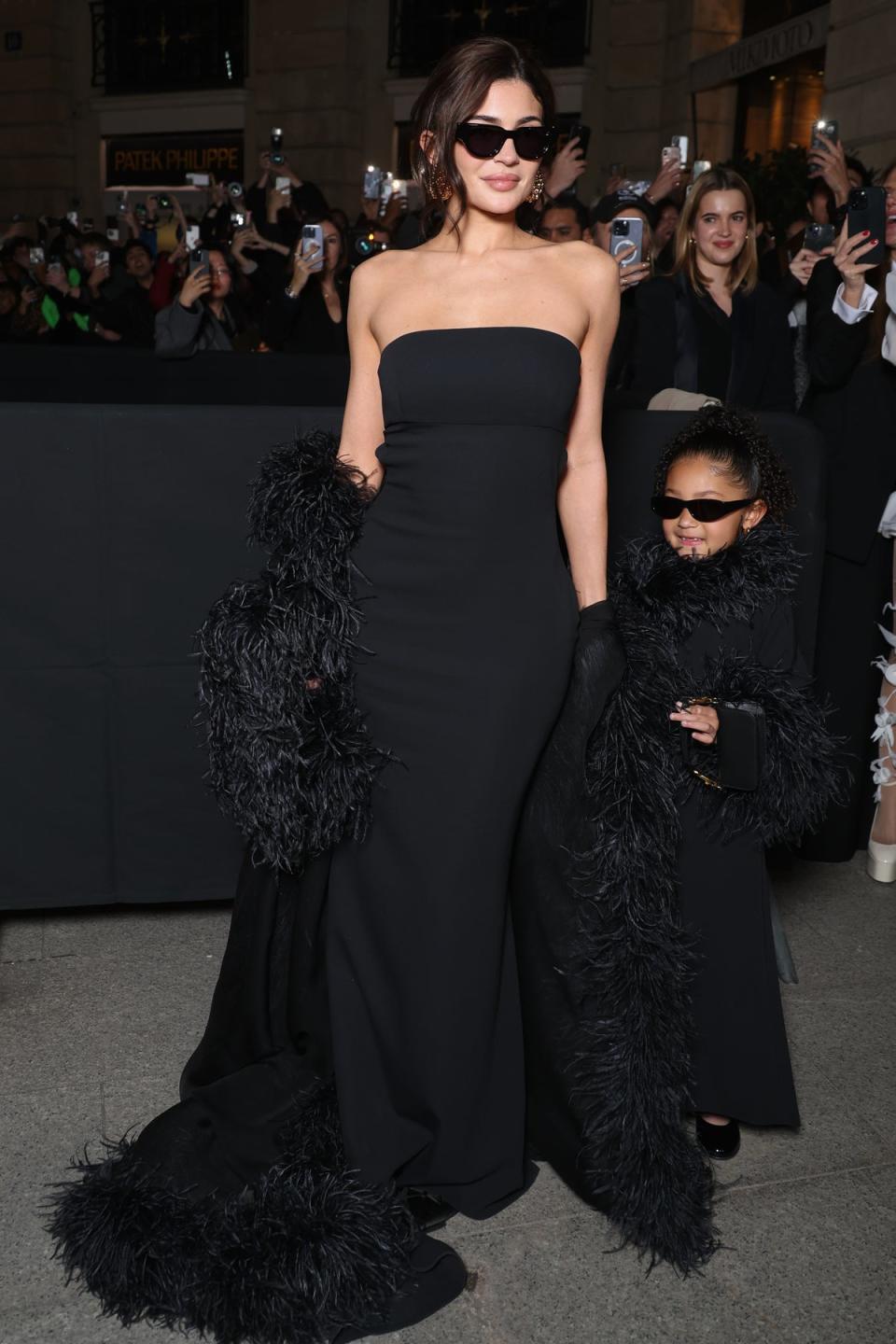 Kylie Jenner and her daughter Stormi Webster attend the Valentino Haute Couture (Getty Images)