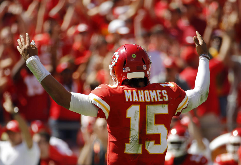 Patrick Mahomes has been the best player through four weeks of the NFL season. (AP)