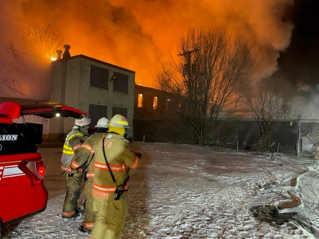 A massive fire at the former Land of Lincoln Goodwill Industries facility in the 800 block of North 11th Street broke out early Christmas Eve morning. As of Tuesday, Springfield Fire Department personnel were still trying to locate two people who may have been inside the building. A cause of the blaze is still under investigation.