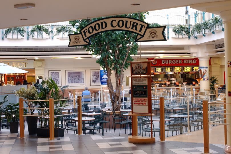 The former food court at the Potteries shopping centre