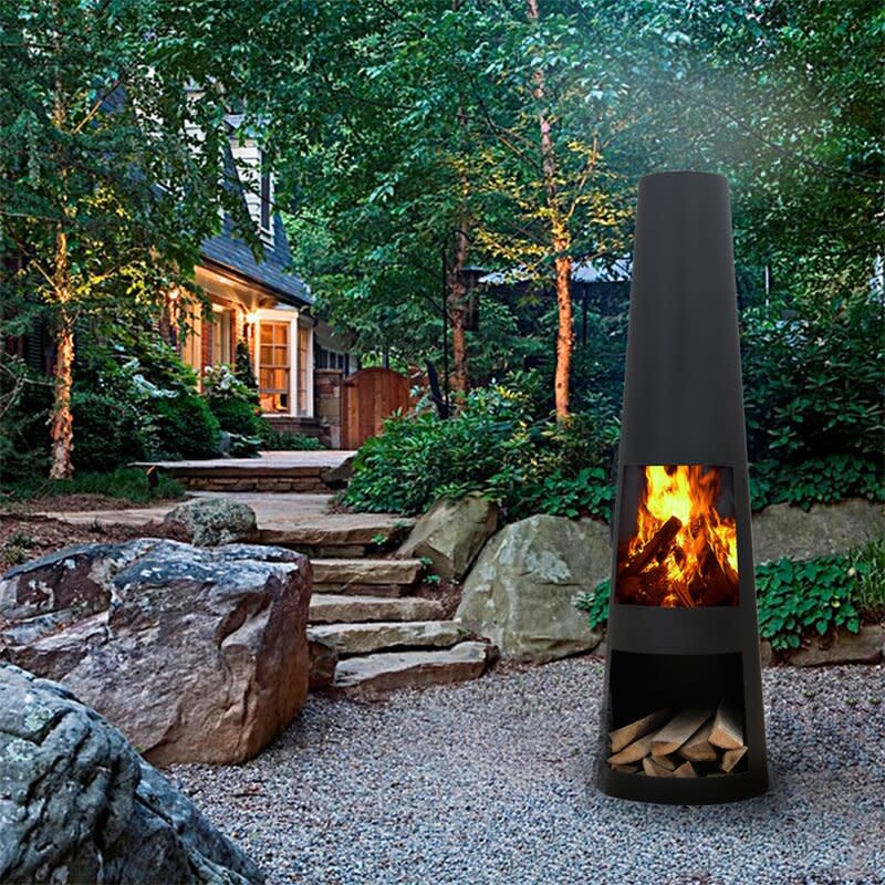 4. Or opt for a chimenea if your outdoor space is small