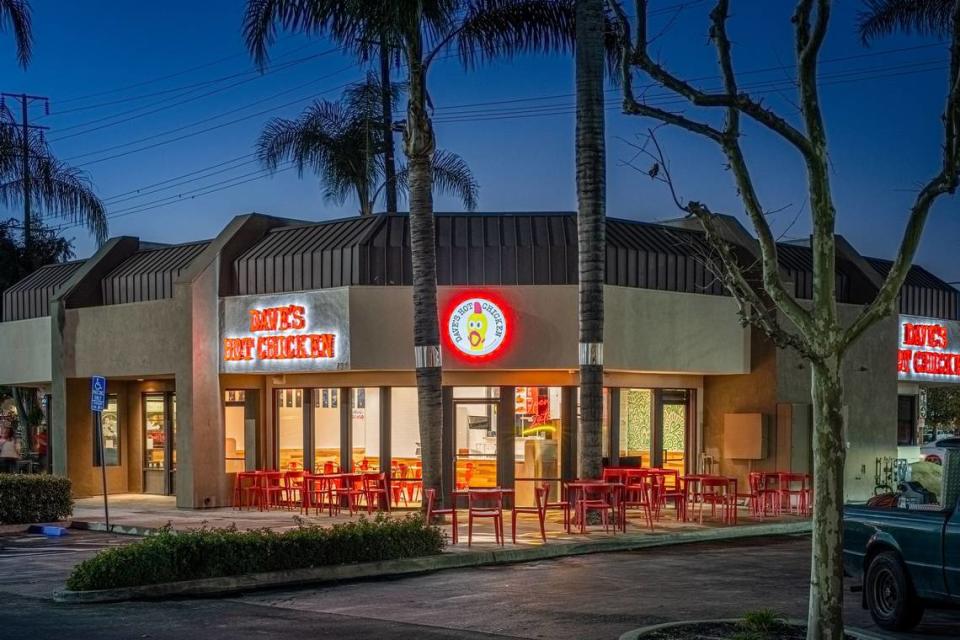 Some Dave’s Hot Chicken franchises are more understated, like this one in Fullerton.