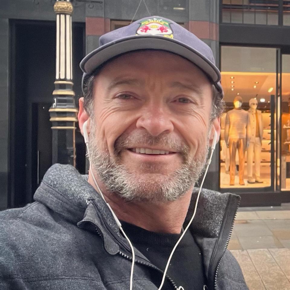 Hugh Jackman smiling