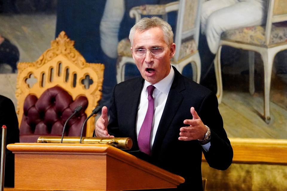 Nato’s secretary general Jens Stoltenberg said he was certain Sweden would join Nato (via REUTERS)