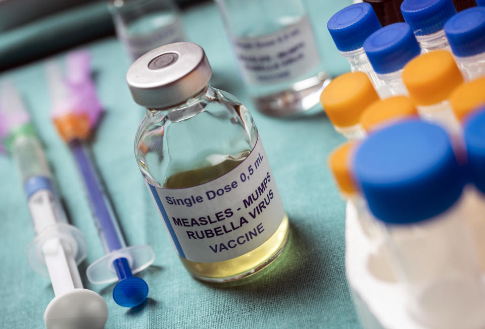 The MMR vaccine protects against three contagious diseases, including measles. / Credit: DIGICOMPHOTO/SCIENCE PHOTO LIBRARY