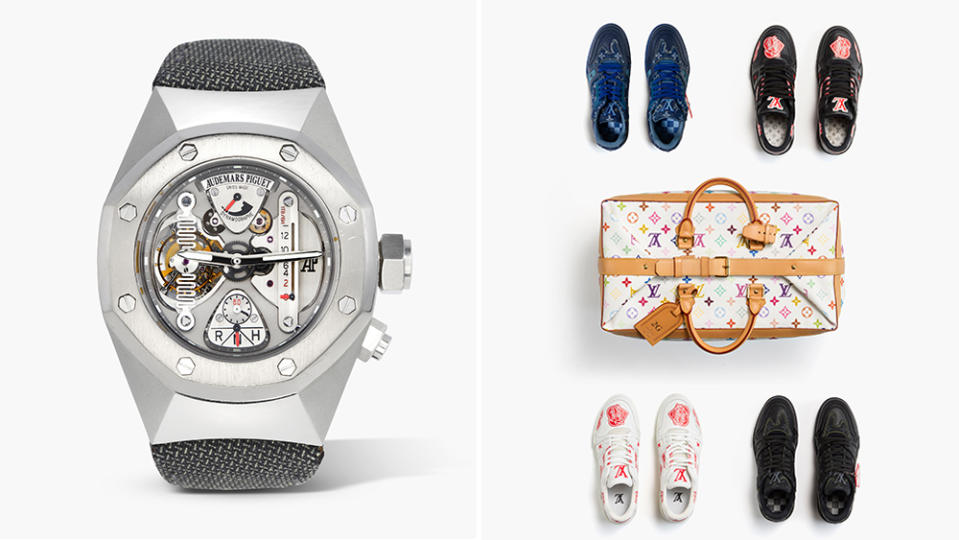 Audemars Piguet Royal Oak Concept Tourbillion Dynamograph; Shoe case and sneakers