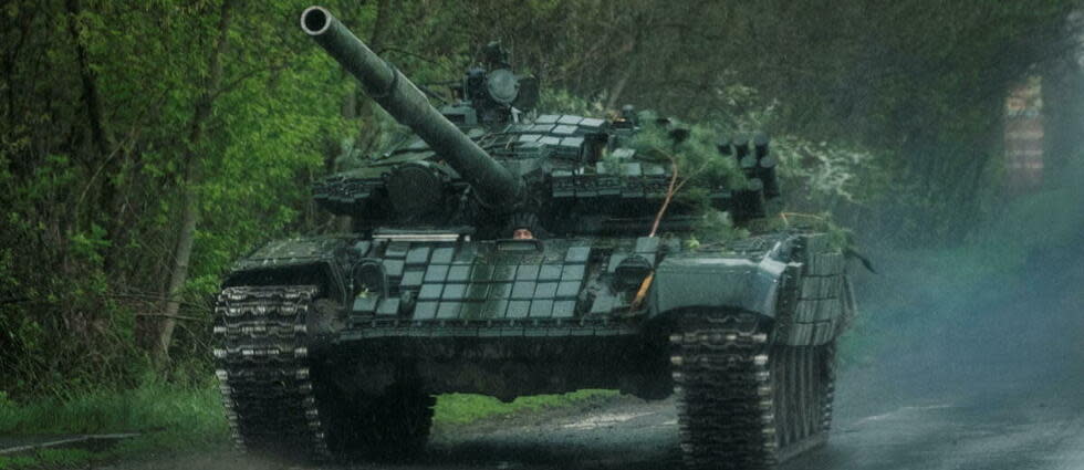 Un tank ukrainien à proximité de Lyman dimanche 24 avril, dont se rapprochent les forces russes ce mercredi.
