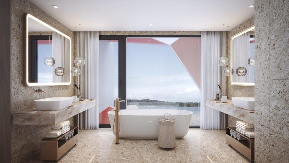 海景主題房有著絕美的首排海灣視角 圖片來源：Hotel Dùa