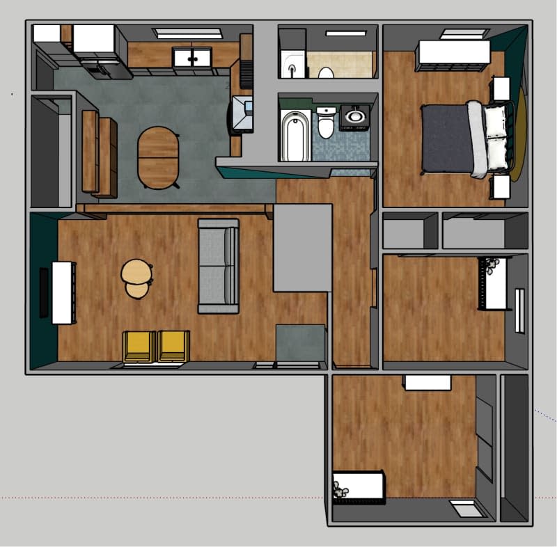 floor plan of st louis, MO house