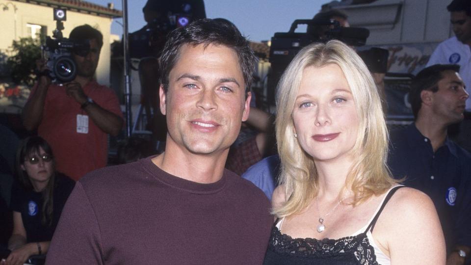 July 11, 1997: Rob Lowe and Sheryl Berkoff attend the premiere of 'Contact'