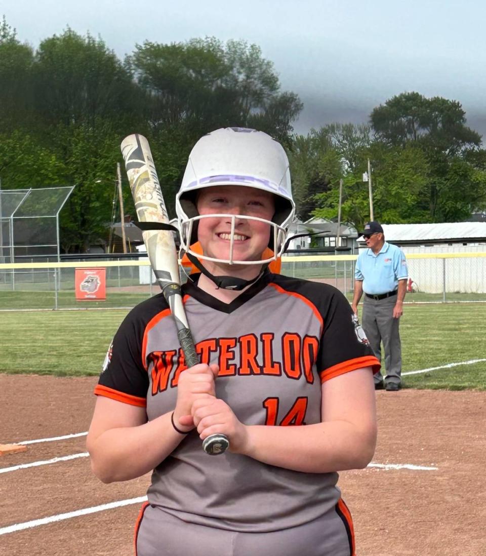 Lilly Heck of Waterloo High School is the winner of this week’s Belleville News-Democrat Softball Player of the Week high school poll, as selected by readers of bnd.com. Provided