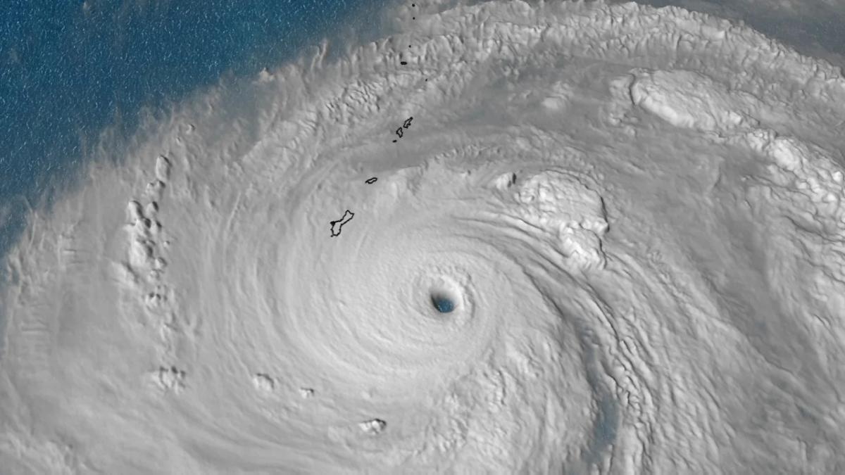 Un tifón provoca que una turbina eólica destroce el récord de