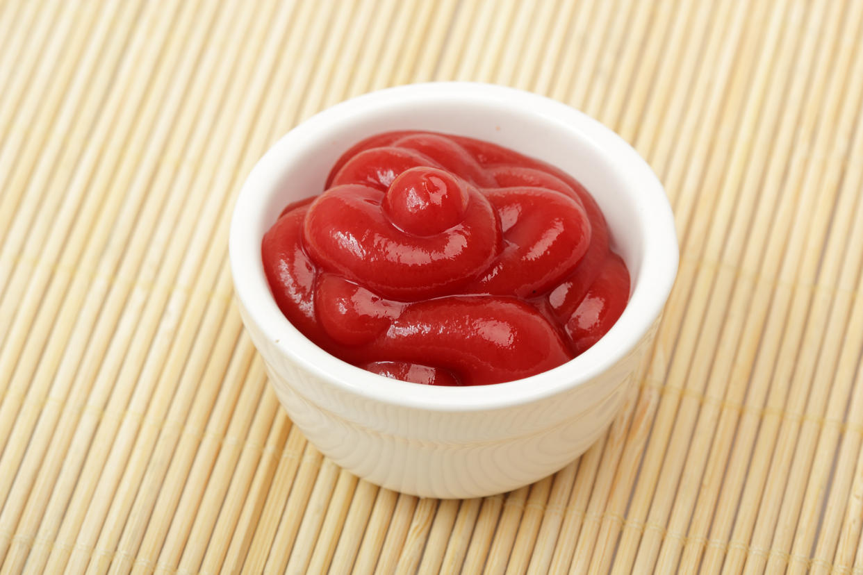 bowl of ketchup