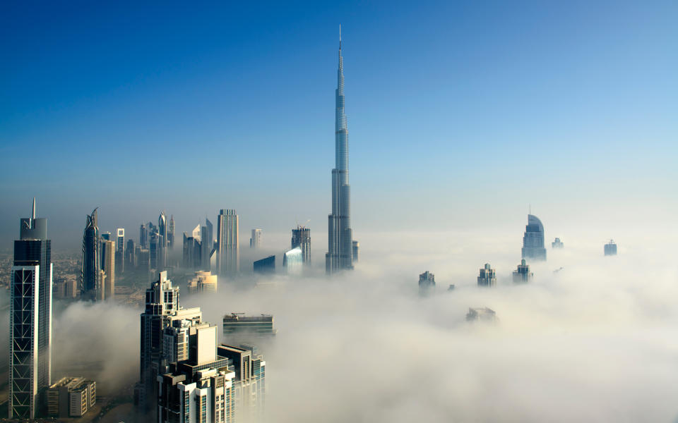 1. Burj Khalifa, Dubai (2,717 feet)