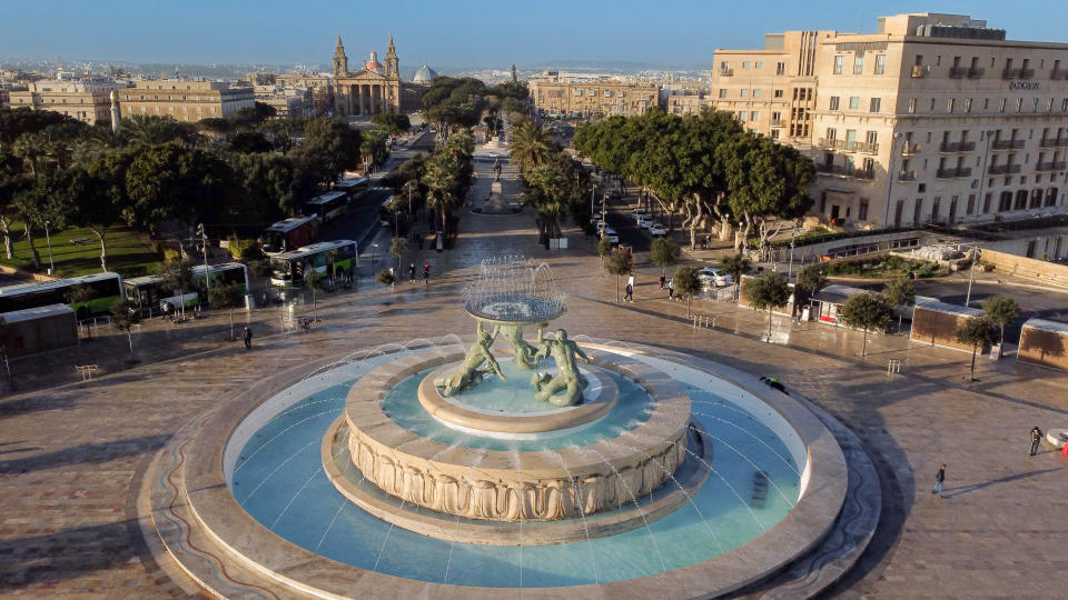 Triton Fountain - Malta - Valletta