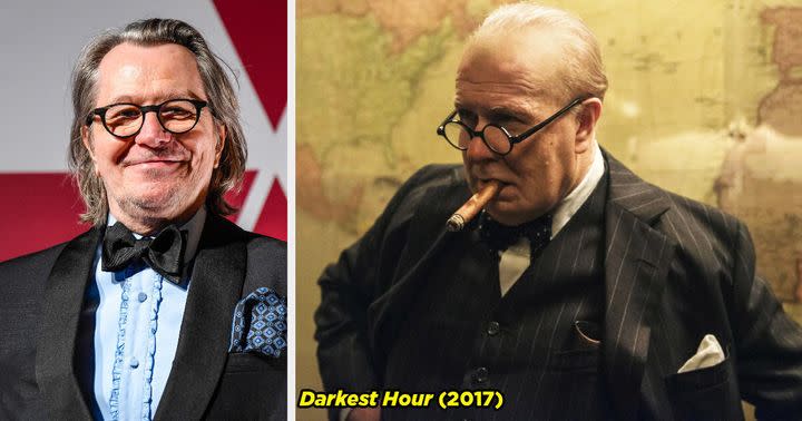 Gary Oldman gave himself nicotine poisoning after smoking $20,000 worth of Winston Churchill's favorite cigars for Darkest Hour.