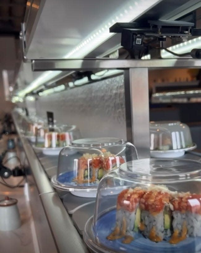 Umai Revolving Sushi, 2833 Monroe Ave., Brighton, is the area's first conveyor-belt sushi restaurant.