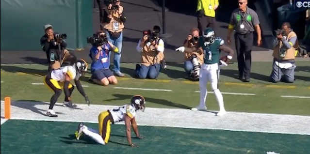 A.J. Brown TD celebration: Eagles WR fined for taunting Steelers