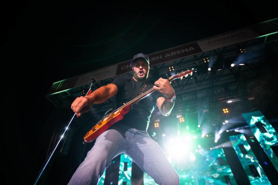 Luke Bryan performs a sold-out show on the Mid-State Fair’s grandstand stage on Sunday, July 23, 2023.