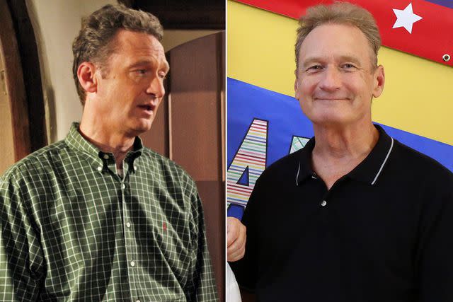 <p>Greg Gayne/CBS/Courtesy Everett Collection; Michael Ansell/ABC via Getty</p> Ryan Stiles on Two and a Half Men and now