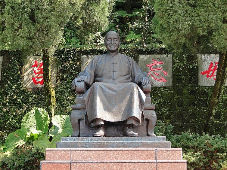 Statue of Chiang Kai-shek in Taipei.