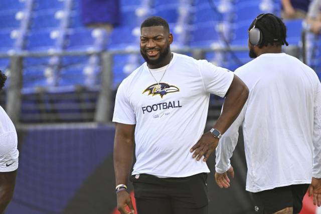 Ravens DC Mike Macdonald says OLB David Ojabo (Achilles) is