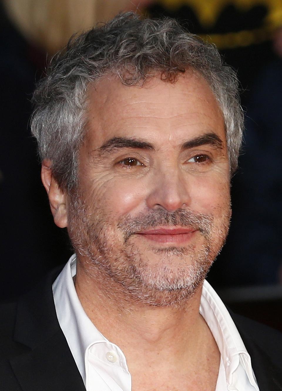 File of director Alfonso Cuaron arriving at a gala screening of his film "Gravity" in central London