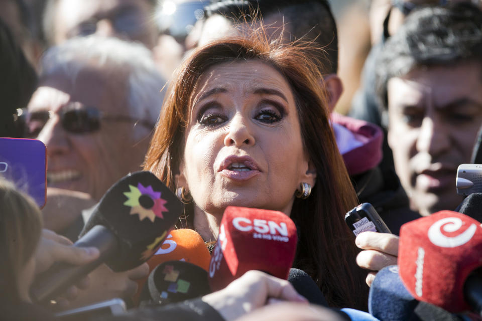 L'ex presidente argentina Cristina Fernández de Kirchner (AP Foto/Victor R. Caivano, Archivo)