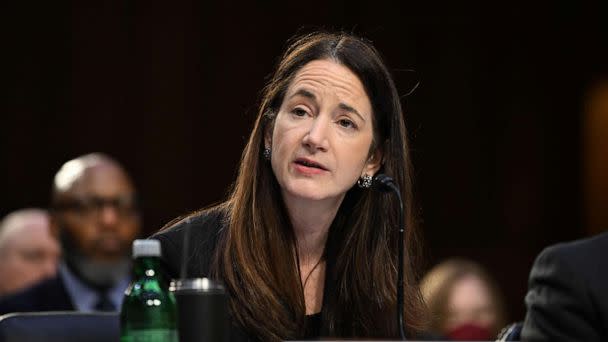 PHOTO: Director of National Intelligence Avril Haines testifies before a Senate Intelligence Committee hearing on worldwide threats, in Washington, D.C., March 8, 2023. (Mandel Ngan/AFP via Getty Images)