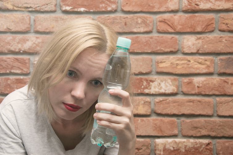 <span class="caption">What have I done?</span> <span class="attribution"><a class="link " href="https://www.shutterstock.com/image-photo/woman-ill-bottle-water-concept-poisoning-1173792043?src=2hcXN3neQuE4kq0DymiDKw-1-81" rel="nofollow noopener" target="_blank" data-ylk="slk:Shutterstock.;elm:context_link;itc:0;sec:content-canvas">Shutterstock.</a></span>