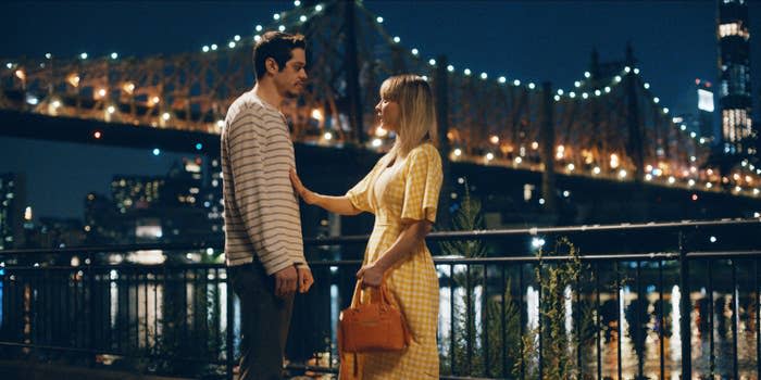 Pete Davidson and Kaley Cuoco in "Meet Cute"