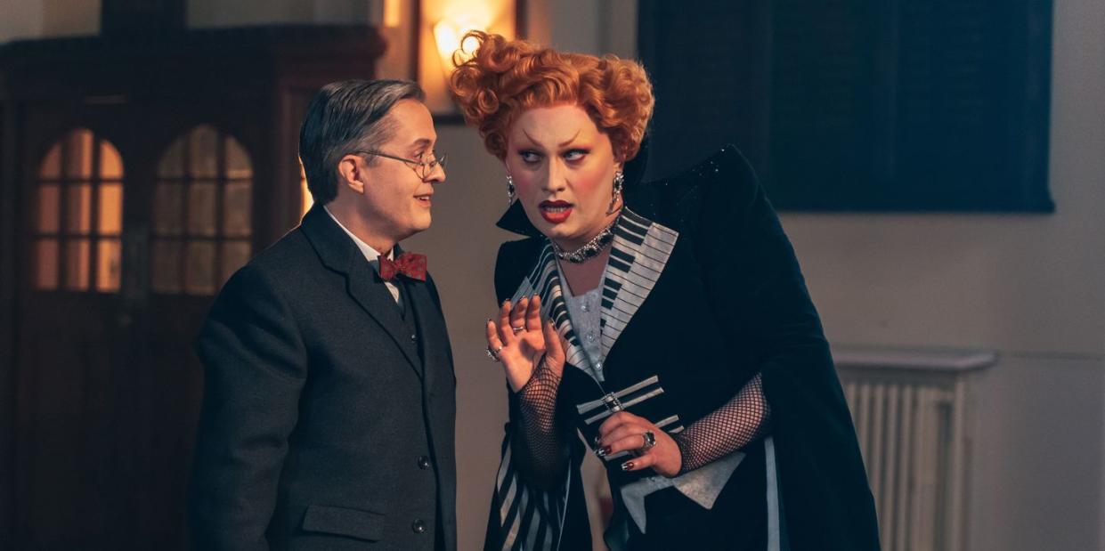 jeremy limb as timothy drake, jinkx monsoon as maestro, doctor who