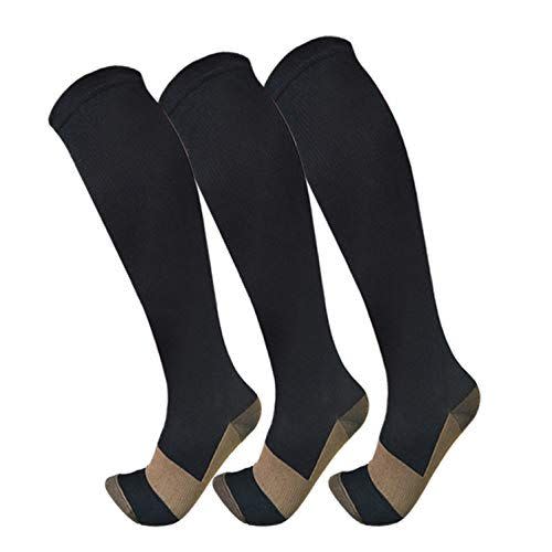 <p>Copper Compression Socks For Men & Women</p><p>amazon.com</p><p>$14.89</p><p><a href="https://www.amazon.com/dp/B074MW1MTW?tag=syn-yahoo-20&ascsubtag=%5Bartid%7C2141.a.29505787%5Bsrc%7Cyahoo-us" rel="nofollow noopener" target="_blank" data-ylk="slk:Shop Now;elm:context_link;itc:0;sec:content-canvas" class="link ">Shop Now</a></p><span class="copyright">amazon.com</span>