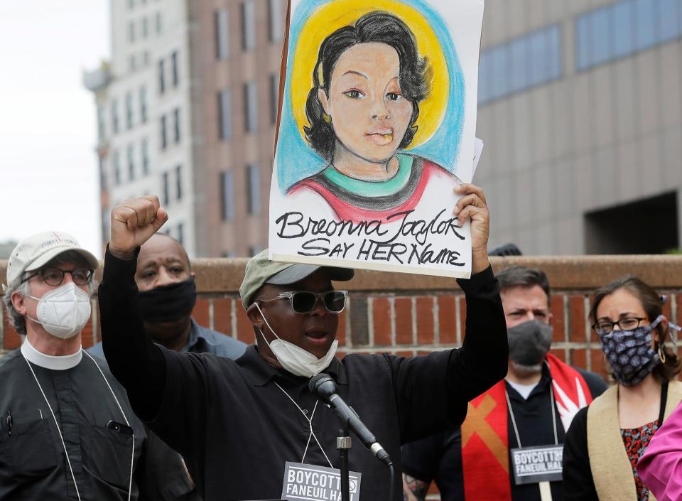 Her death sparked widespread protests against racial inequality and police brutality (AP)