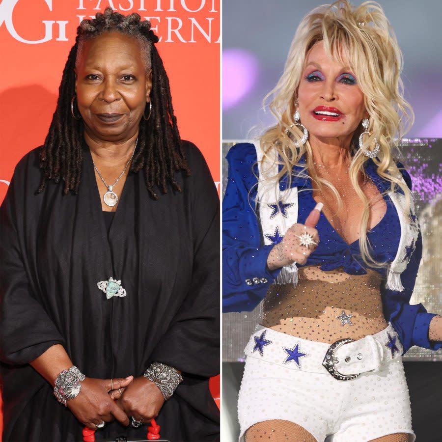 Whoopi Goldberg Defends Dolly Parton’s Cowboys Halftime Show Outfit