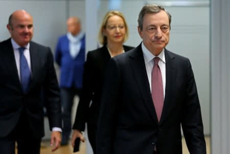 European Central Bank holds a news conference in Frankfurt