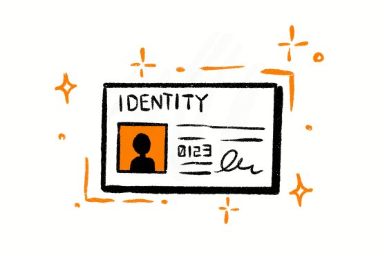 Illustration of identification card