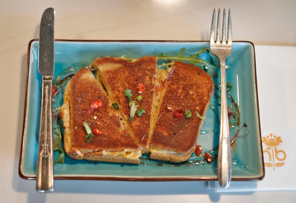 Hot Honey grilled cheese at Honey Baby on Court Street in Plymouth, Wednesday, Feb. 9, 2022.