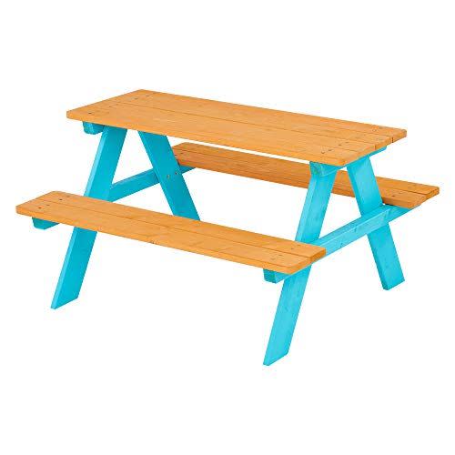 3)  Kids Outdoor Table With Built-in Benches