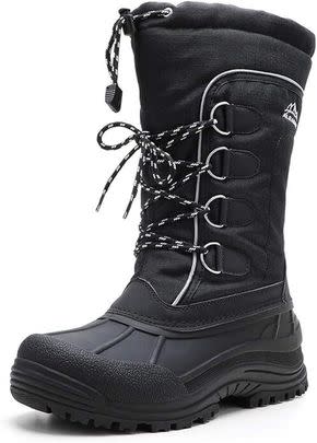 A pair of waterproof insulated boots that are under $50
