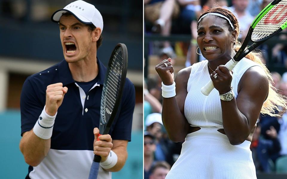 Andy Murray and Serena Williams are teaming up in the Wimbledon mixed doubles - AFP