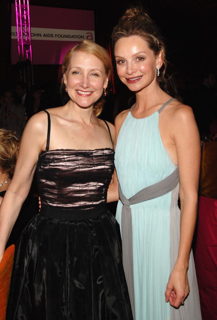 Oscars Elton John Party 2008 Patricia Clarkson Calista Flockhart