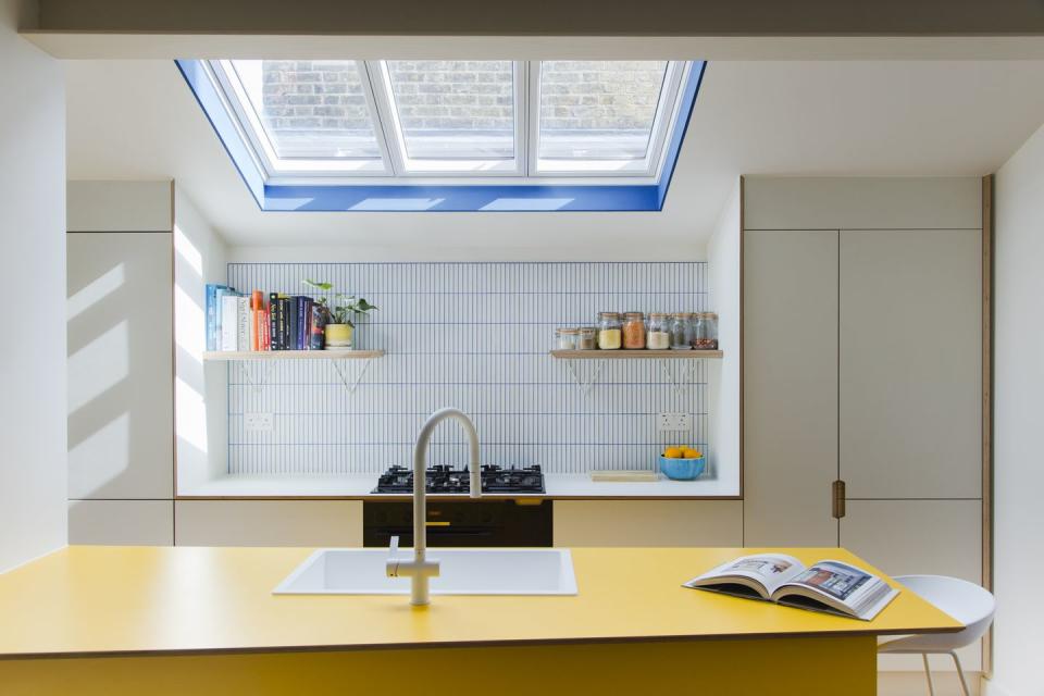 colourful kitchen modern district architects