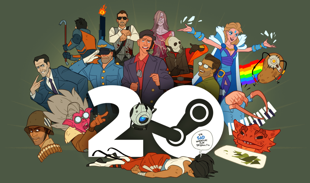 Valve fête les 20 ans de Steam avec des couleurs rétro et des réductions sur les jeux classiques