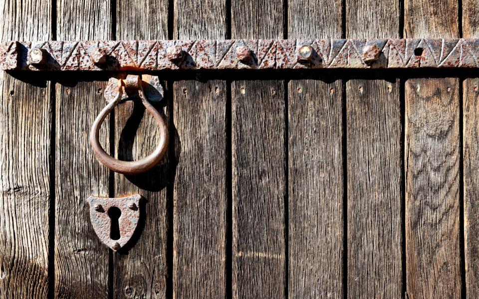 the door of St Mary’s Church in Chilham, Kent - Alamy