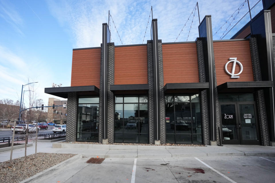 The parking lot of Zora Bar and Rooftop is shown on Ingersoll Ave in Des Moines on Sunday, Nov. 27, 2022. A shooting occur in the early hours of Sunday morning in the parking lot of Zora.