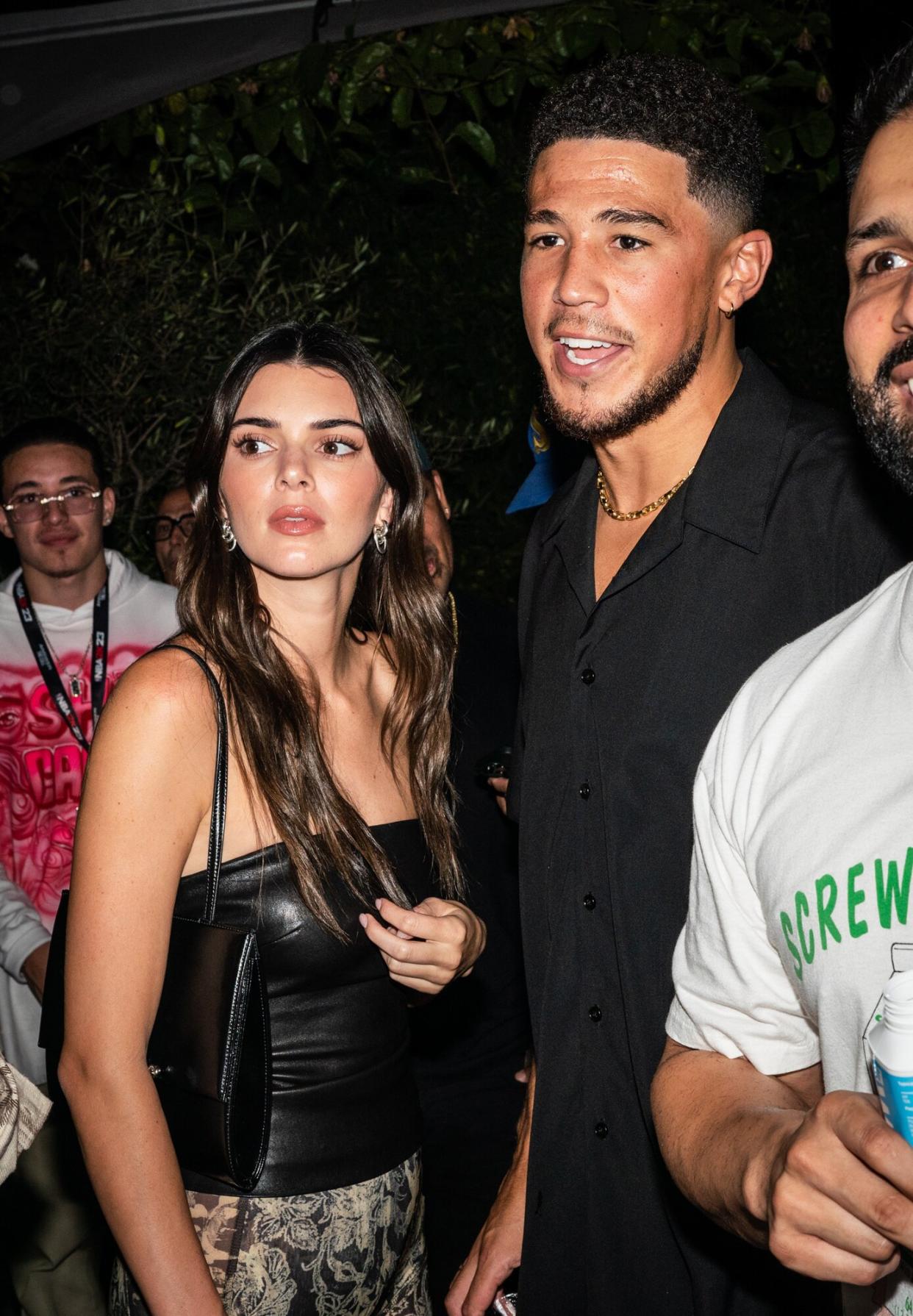 Kendall Jenner and Devin Booker attend the NBA 2k Launch Party at Rolling Greens on September 07, 2022 in Los Angeles, California.