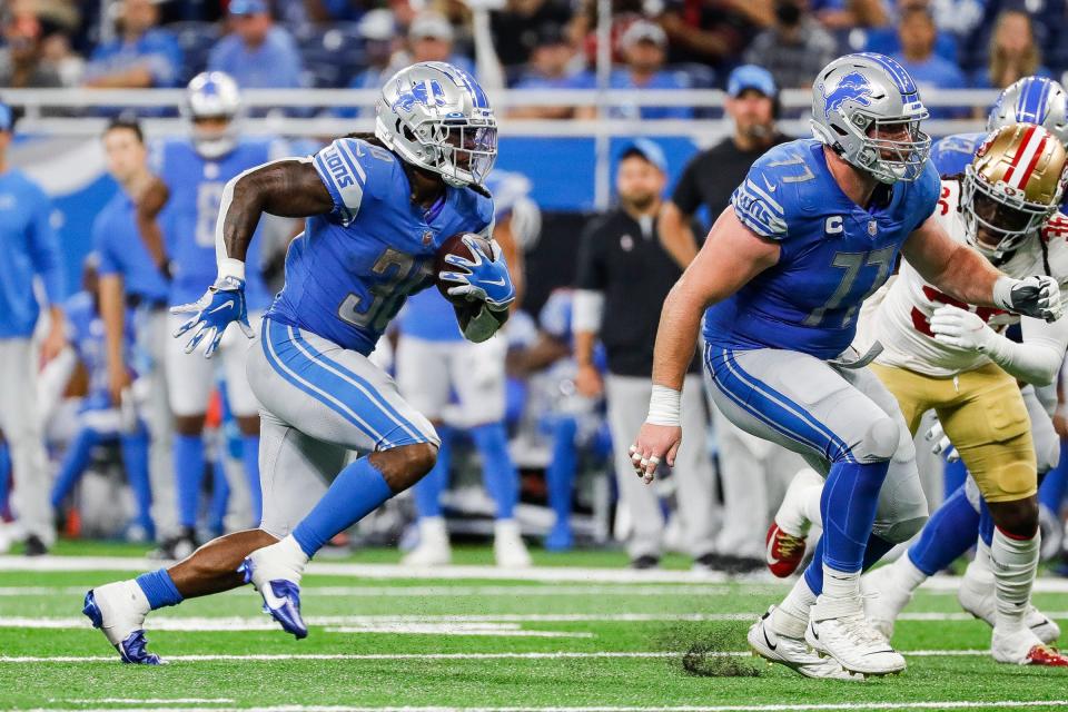 Detroit Lions' Jamaal Williams, T.J. Hockenson two of few bright spots