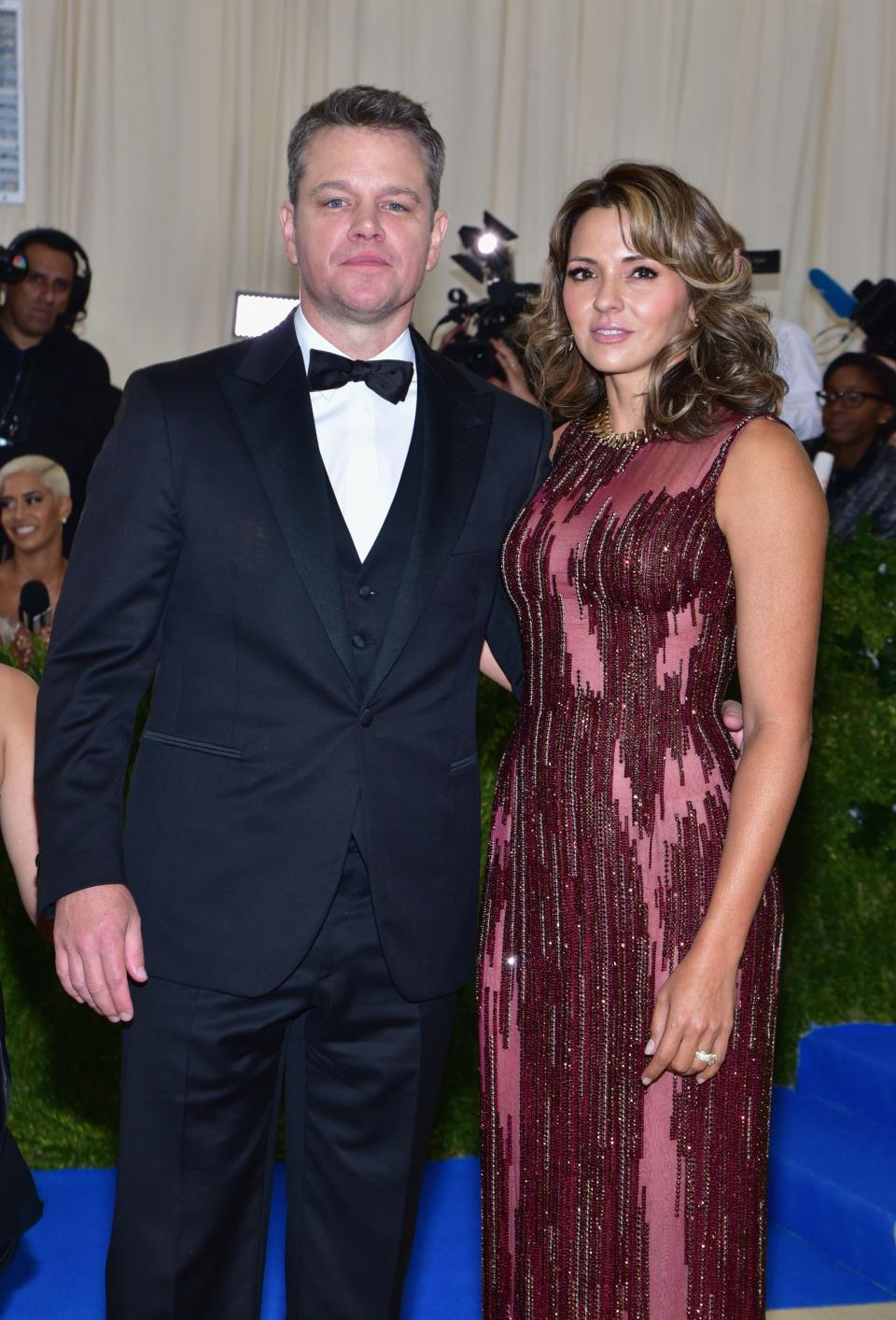 Matt Damon and his wife, Luciana Barroso